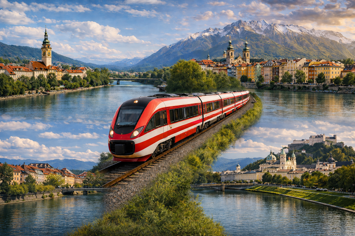 Vlakem napříč Rakouskem