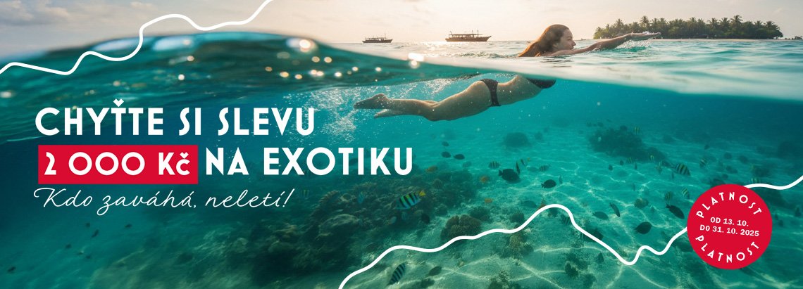 Chyťte si slevu na exotiku