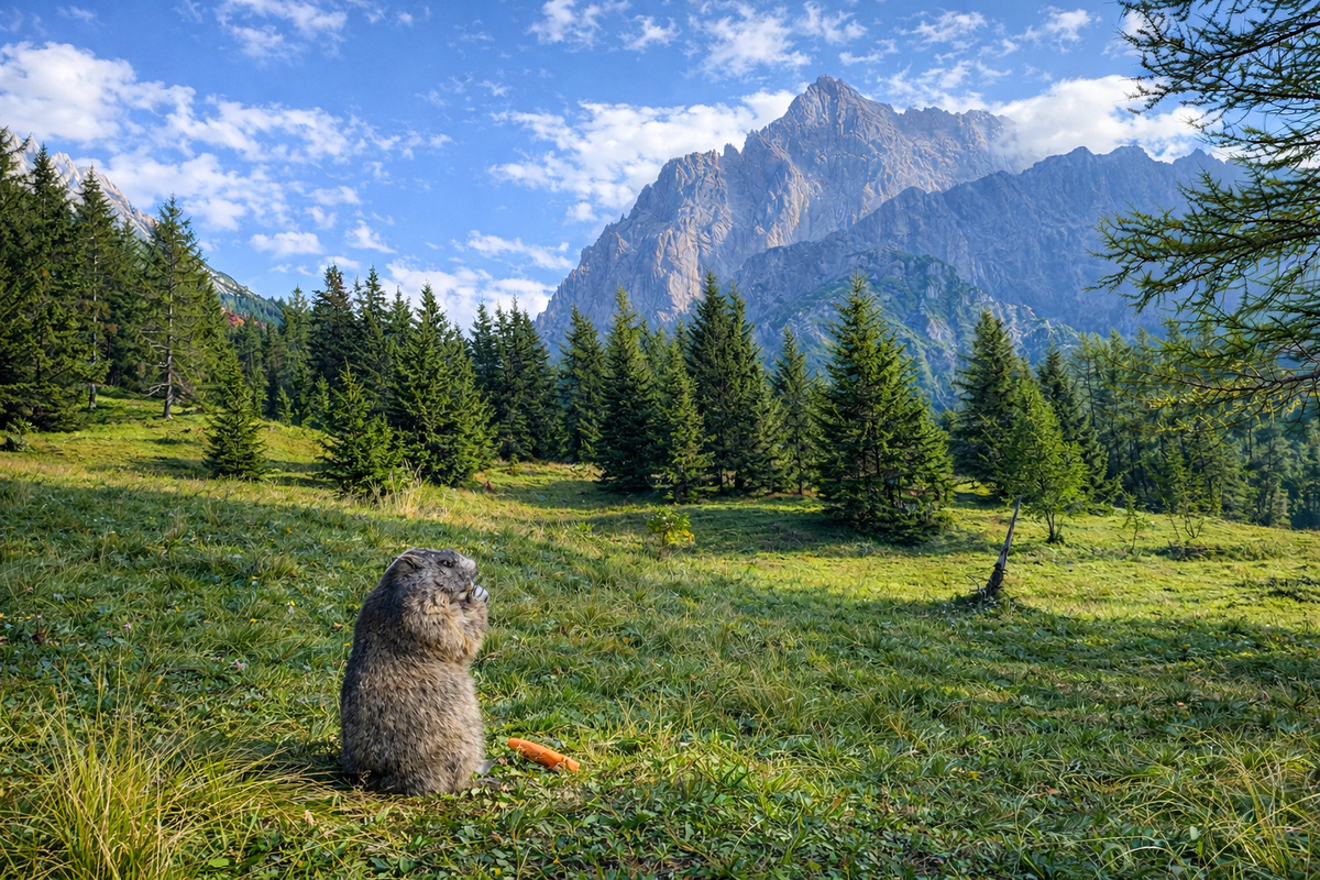 Mini roadtrip v Alpách so svišťmi a soľou