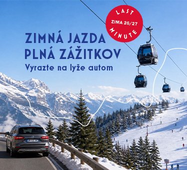 Lyže - půlený banner