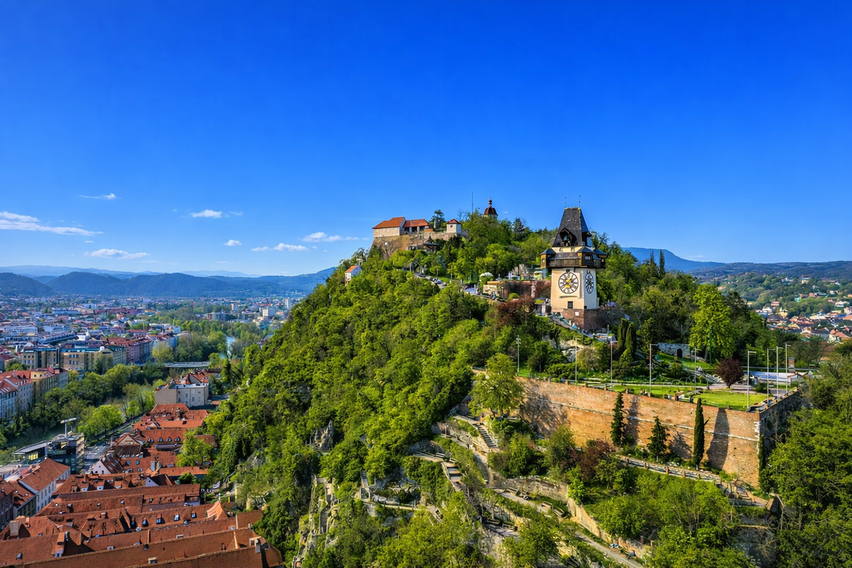 Graz vlakom – predĺžený víkend v srdci Štajerska