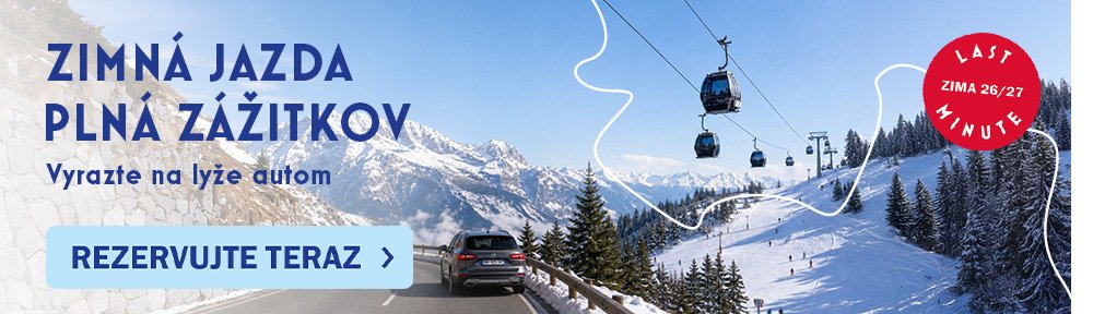 Lyže - půlený banner
