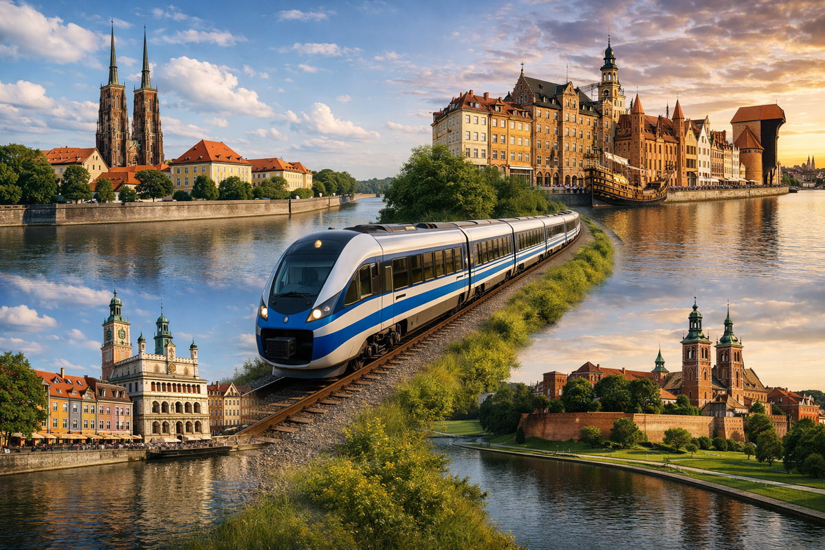 Vlakom naprieč Poľskom