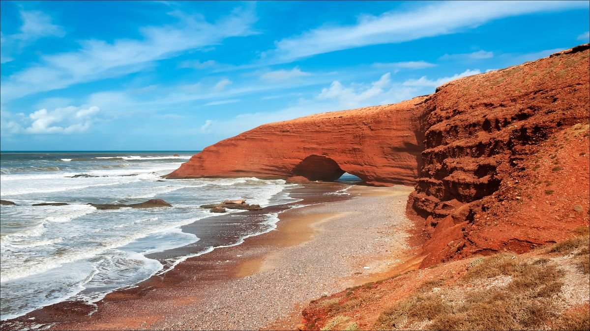 Plaża Legzira w Mirleft