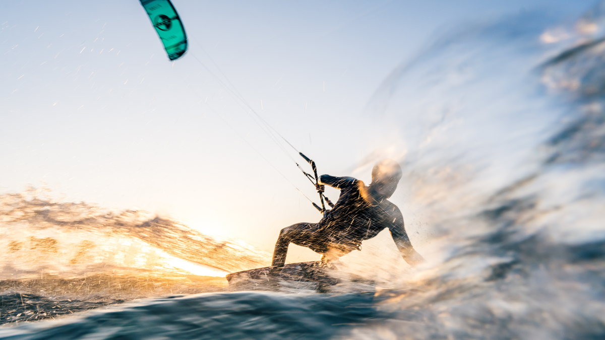 Kitesurfking i windsurfing