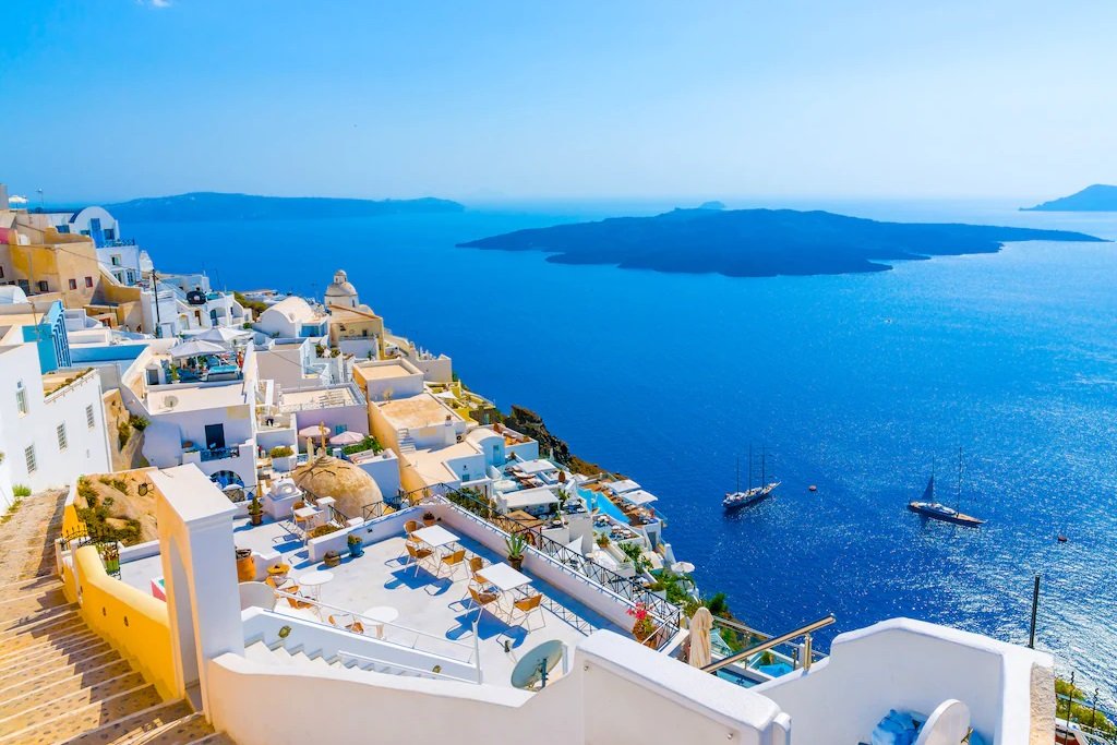 SANTORINI BŁĘKIT I BIEL CYKLAD