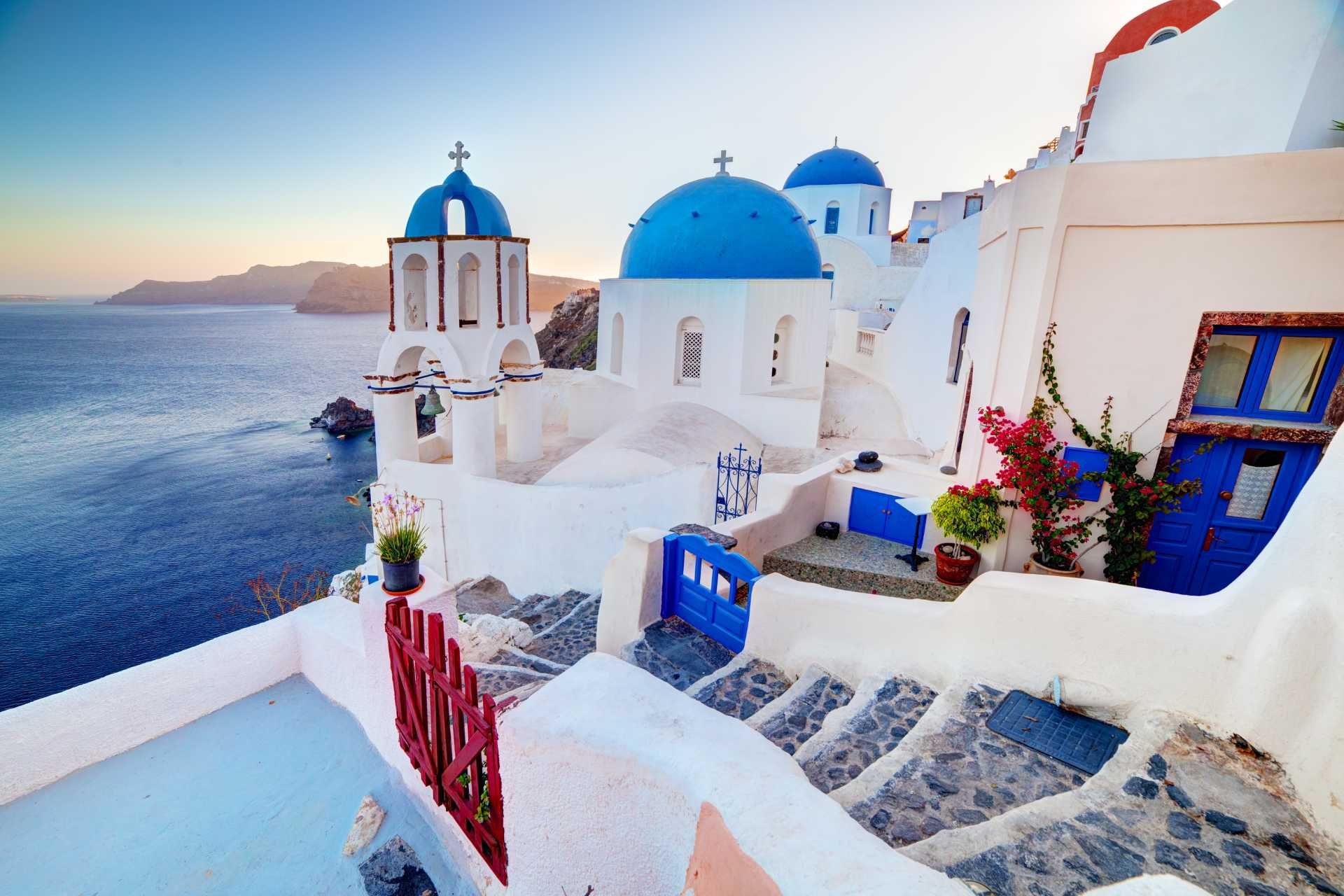 SANTORINI BŁĘKIT I BIEL CYKLAD