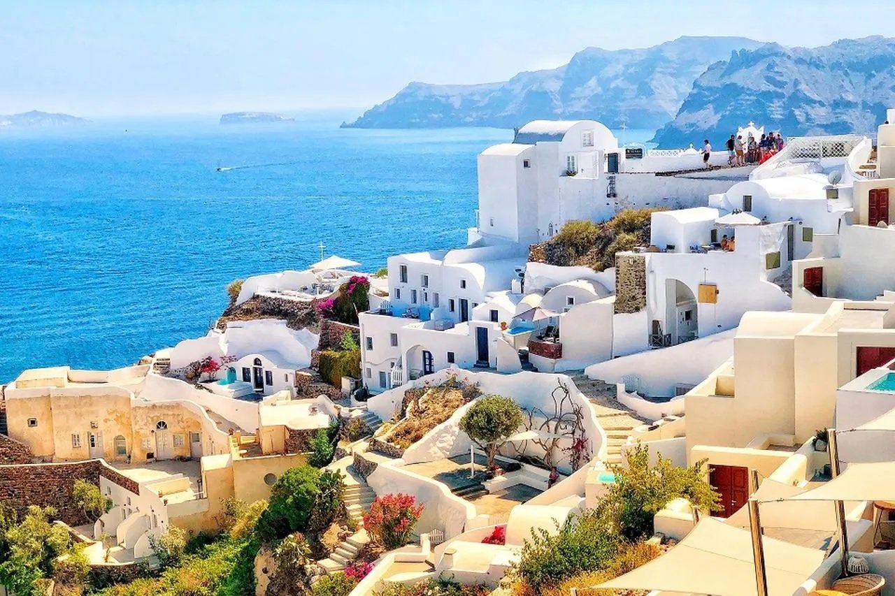 SANTORINI BŁĘKIT I BIEL CYKLAD