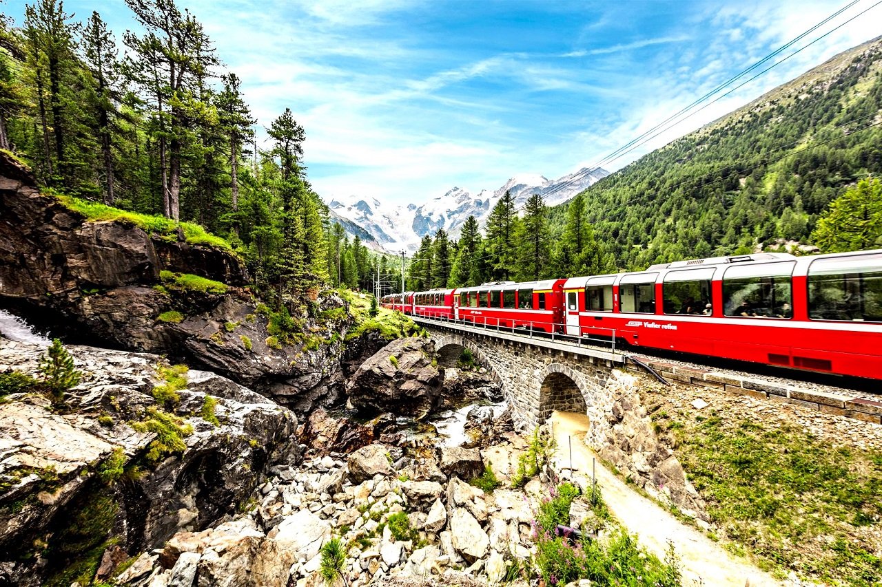 SZWAJCARIA I WŁOCHY, PODRÓŻ BERNINA EXPRESS