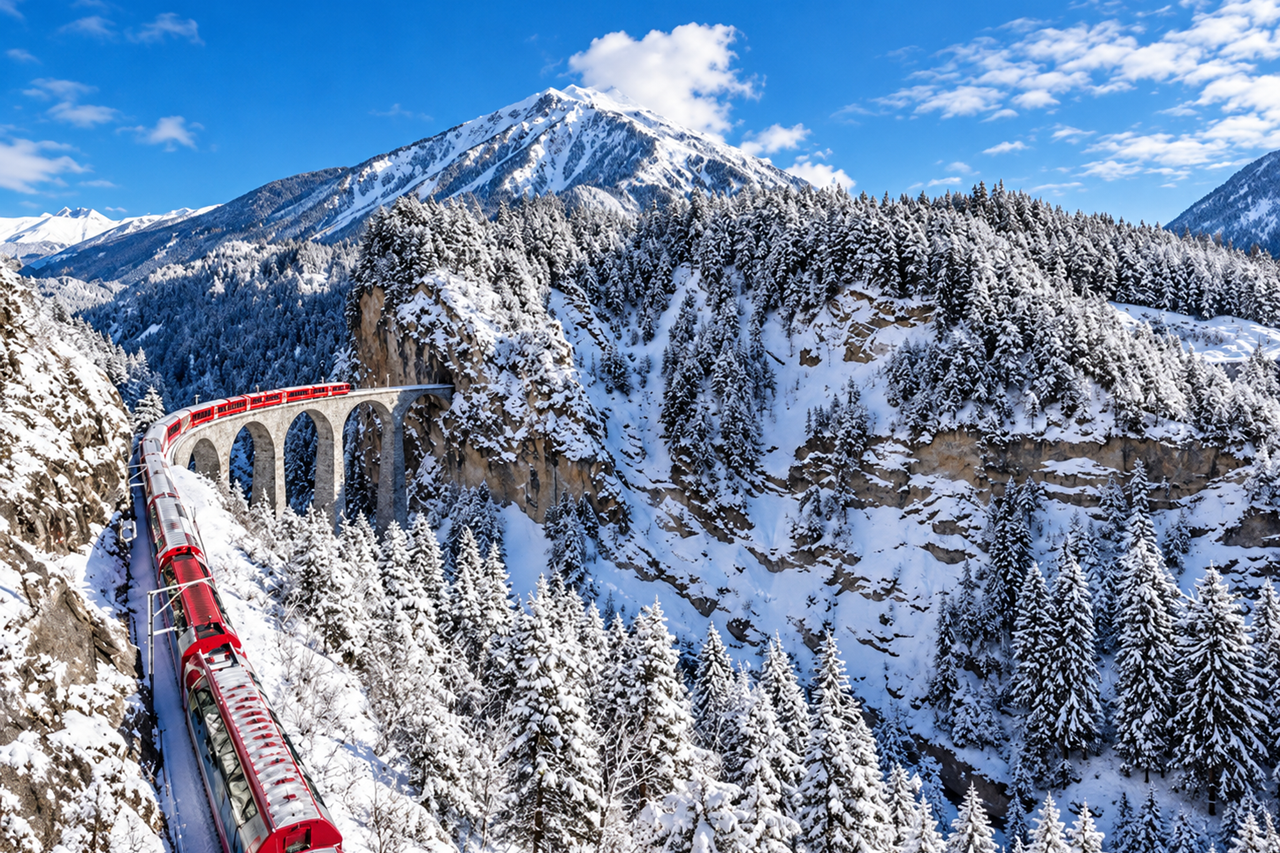 SYLWESTER W SZWAJCARII - BERNINA EXPRESS