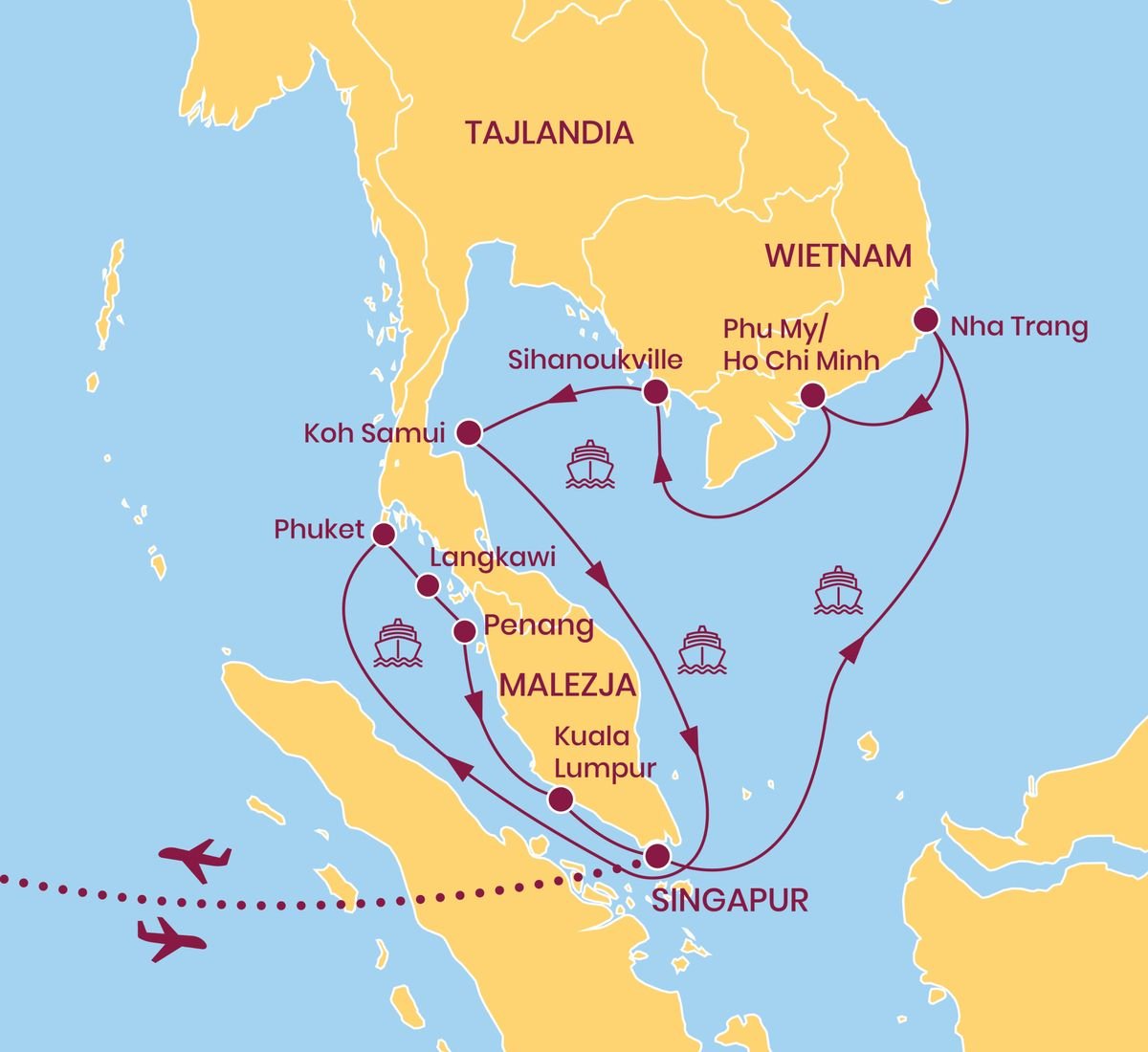 Singapur - Nha Trang - Phu My, Sihanoukville, Ko Samui, Pukhet, Langawi, P...umpur,.jpg