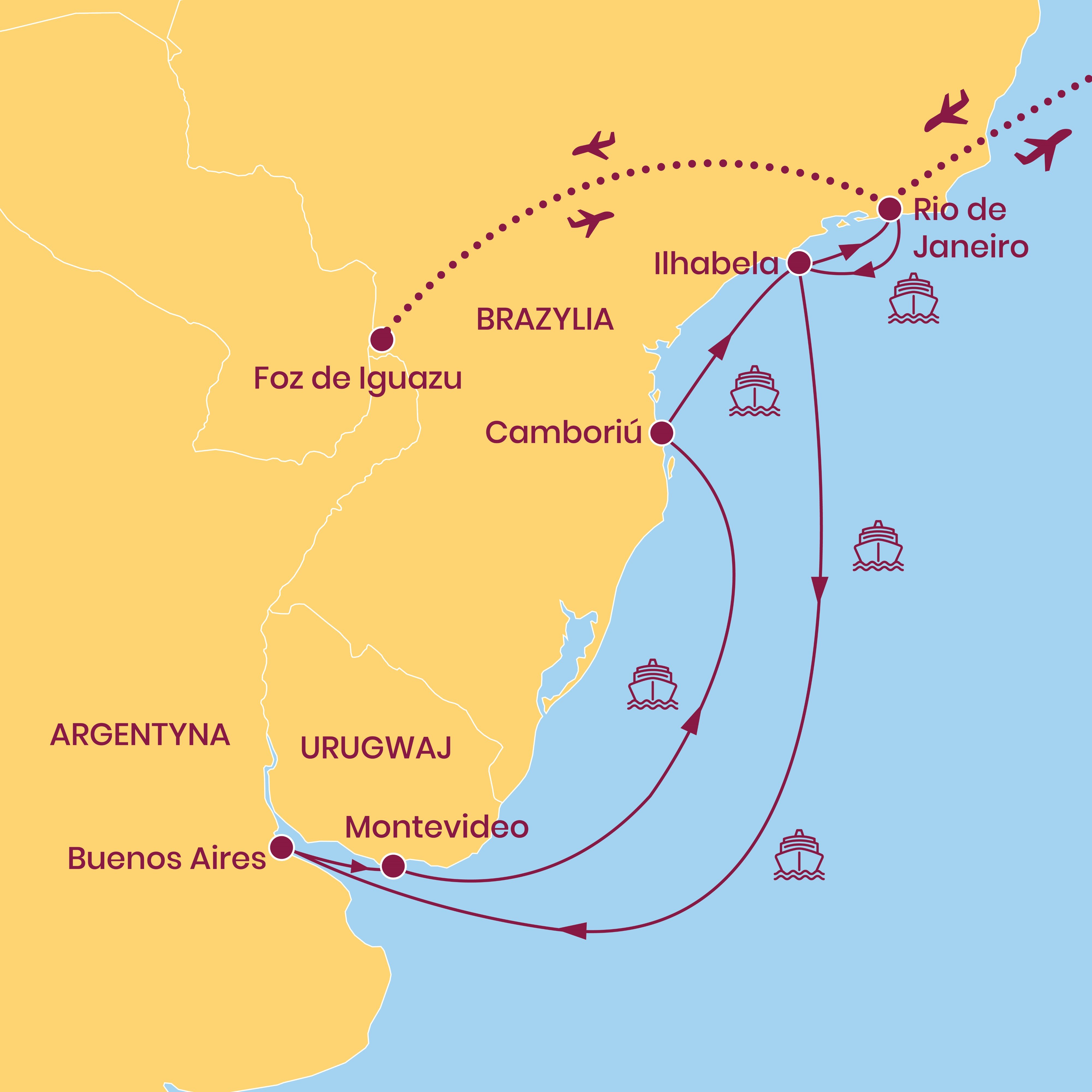 Mapka rejsu